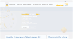 Desktop Screenshot of paediatrie-update.com